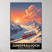 スイス ヴェンゲン 1960年代 ヴィンテージ 旅行ポスター ポスター (正面)
