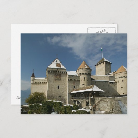 スイス、ヴォー)、スイス・リビエラ、モントルー: ポストカード (正面/裏面)