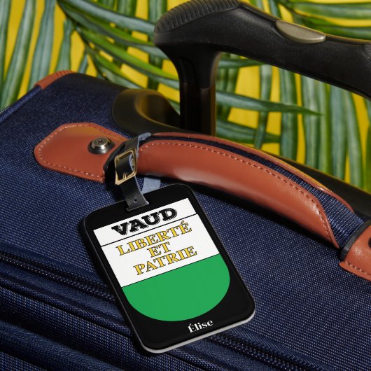 スイス，ヴォー | Swiss Cantons Coat of Arms ラゲッジタグ (正面インサイチュ1)