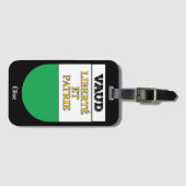 スイス，ヴォー | Swiss Cantons Coat of Arms ラゲッジタグ (正面横)