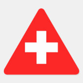 スイス 三角形シール (正面)