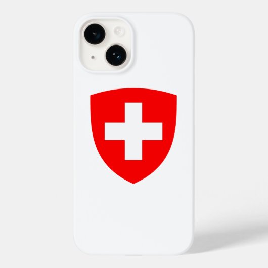 スイス 国 コート 紋章 シンボル エンブレム スイス国旗 Case-Mate iPhoneケース (裏面)
