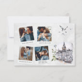 スイス |目的地の結婚式の日程マップ (裏面)