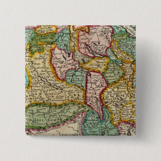 スイス 缶バッジ (正面)