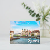 スイス,美しいルツェルン ポストカード (スタンド正面)