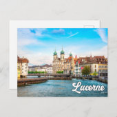 スイス,美しいルツェルン ポストカード (正面/裏面)