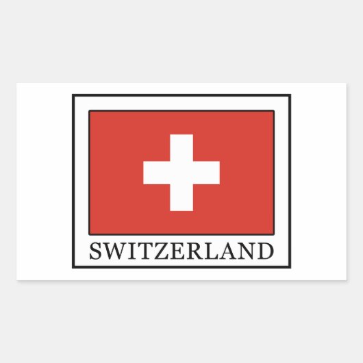 スイス 長方形シール (正面)