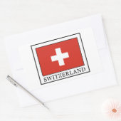スイス 長方形シール (封筒)