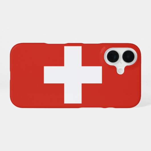 スイス iPhone 16ケース (裏面横)