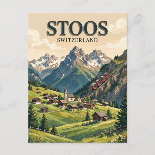 スイス Stoos ポストカード (正面)
