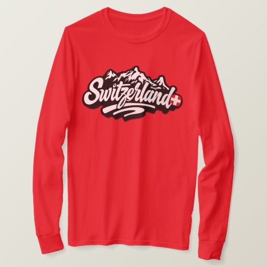 スイス Tシャツ (デザイン正面)