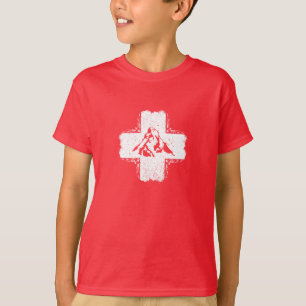 スイス Tシャツ - スイス国旗 マッターホルン