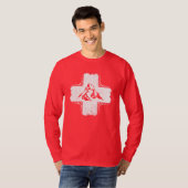スイス Tシャツ - スイス国旗 Tシャツ (正面フル)