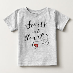 スイスAtハート(スイス) ベビーTシャツ