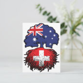 スイスAustralianオーストラリアの木の根 ポストカード (スタンド正面)