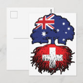 スイスAustralianオーストラリアの木の根 ポストカード (正面/裏面)