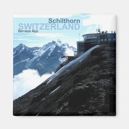 スイスBernese Alps写真旅行用磁石 マグネット (正面)