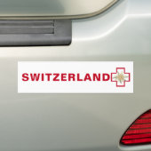 スイスEdelweiss SchweizスイスSuisse バンパーステッカー (車上)