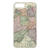 スイスMap iPhone 7+辛うじてそこに Case-Mate iPhoneケース (裏面)