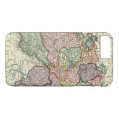スイスMap iPhone 7+辛うじてそこに Case-Mate iPhoneケース (裏面(横))