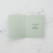 スイセンのモノグラムイニシャルA フローラルなイニシャル入り名入れデザイン カード (内部)