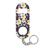 スイセンの花が付いている優雅パターン キーホルダー栓抜き (裏面)