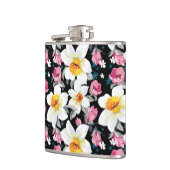 スイセンの花が付いている優雅パターン フラスク (左)