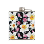 スイセンの花が付いている優雅パターン フラスク (裏面)