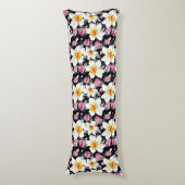 スイセンの花が付いている優雅パターン ボディピロー (正面縦)