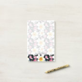 スイセンの花が付いている優雅パターン ポストイット (デスク上)