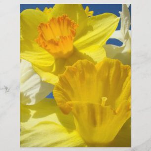 スイセンの花のスクラップブッキングペーパー スクラップブック