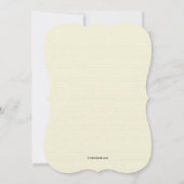 スイセンの花柄の招待状 招待状 (裏面)