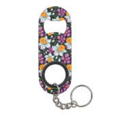 スイセンの花2が付いている優雅パターン キーホルダー栓抜き (裏面)