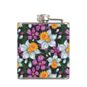 スイセンの花2が付いている優雅パターン フラスク (裏面)