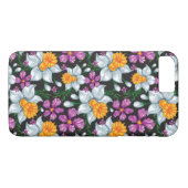 スイセンの花2が付いている優雅パターン Case-Mate iPhoneケース (裏面(横))