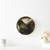 スイセン ラウンド壁時計 (ホーム)