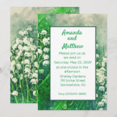 スイゼンカの春の庭の招待状 招待状 (正面/裏面)