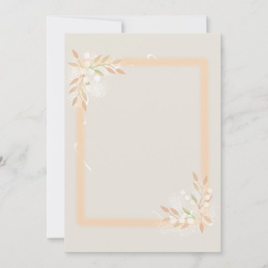 スイゼンギクのフレーム付きペーパー (正面)