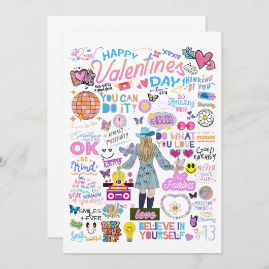 スイッインスパイアチバレンタインデー 招待状 (正面/裏面)