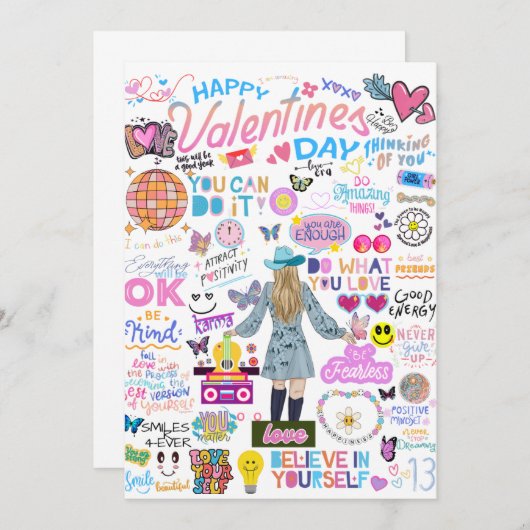 スイッインスパイアチバレンタインデー 招待状 (正面/裏面)