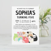 スイッシュマロ 誕生日パーティー 招待状 (スタンド正面)