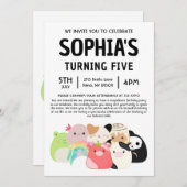 スイッシュマロ 誕生日パーティー 招待状 (正面/裏面)