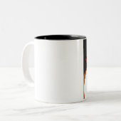 スイッシー顔マグ ツートーンマグカップ (正面左)