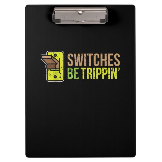 スイッチはトリピン電おもしろい気機器ギフト クリップボード (正面)