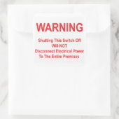 スイッチをオフにすると電源が切れない スクエアシール (バッグ)