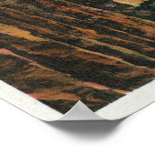 スイッチバックのビュー、カーメル山ハイウェイ ポスター (角)