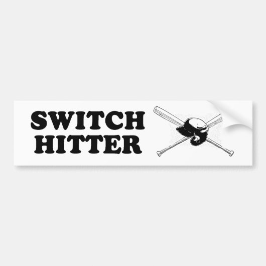スイッチヒッター バンパーステッカー (正面)