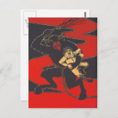 スイッチ付きクランプス処罰チャイルド ポストカード (正面/裏面)