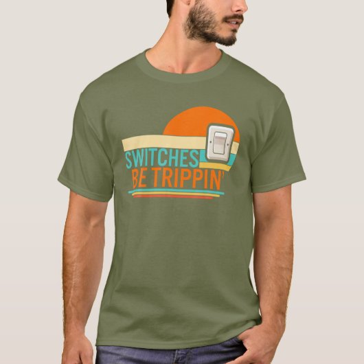 スイッチBeトリピン電気機械式電気エンジン Tシャツ (正面)