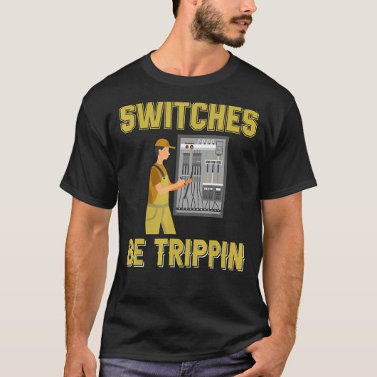 スイッチBe Trippin電気エンジニアヒューズボックス Tシャツ (正面)
